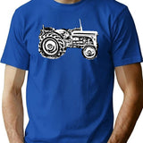 Vintage Old Massey Fergison Tractor T-Shirt for Men & Women, T-Shirts Graphic Tee - Blue