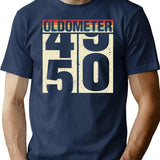 Vintage Oldometer 50 Years Old 50Th Birthday Gift For Men Women T-Shirt for Men & Women, T-Shirts Graphic Tee - Navy
