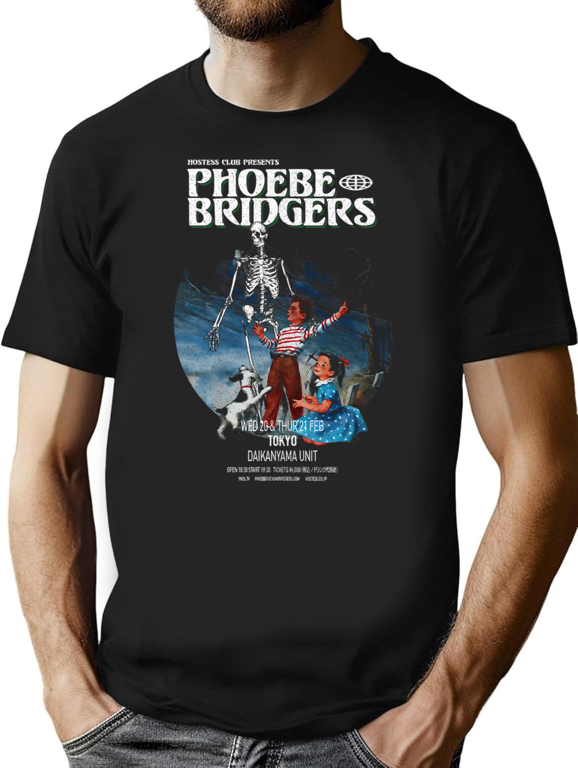Vintage Phoeb Bridgers T-Shirt for Men & Women, T-Shirts Graphic Tee - Black