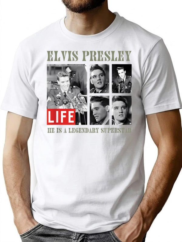 Vintage Picture Collection T-Shirt for Men & Women, T-Shirts Graphic Tee - White