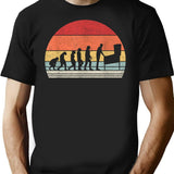 Vintage Pinball Evolution Funny Pinball Lovers Gift T-Shirt for Men & Women, T-Shirts Graphic Tee - Black