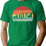 Vintage Pinball Evolution Funny Pinball Lovers Gift T-Shirt for Men & Women, T-Shirts Graphic Tee - Green