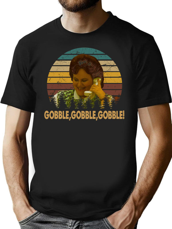 Vintage Planes Trains And Automobiles Films - Gobble Gobble Gobble T-Shirt for Men & Women, T-Shirts Graphic Tee - Black