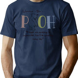Vintage Pooh Scrapbook Art Timeless Quote Design T-Shirt for Men & Women, T-Shirts Graphic Tee - Navy