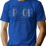 Vintage Pooh Scrapbook Art Timeless Quote Design T-Shirt for Men & Women, T-Shirts Graphic Tee - Blue
