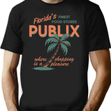 Vintage Publix Florida's Finest Food Stores Premium Heavyweight Cotton T-Shirt - Black