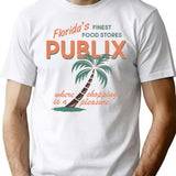 Vintage Publix Florida's Finest Food Stores Premium Heavyweight Cotton T-Shirt - White