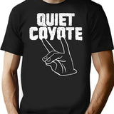 Vintage Quiet Coyote T-Shirt for Men & Women, T-Shirts Graphic Tee - Black