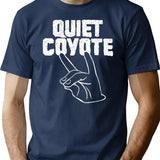 Vintage Quiet Coyote T-Shirt for Men & Women, T-Shirts Graphic Tee - Navy
