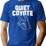Vintage Quiet Coyote T-Shirt for Men & Women, T-Shirts Graphic Tee - Blue