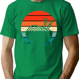 Vintage Ramen Noodles T-Shirt for Men & Women, T-Shirts Graphic Tee - Green