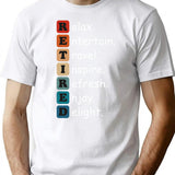 Vintage Retirement Humor T-Shirt for Men & Women, T-Shirts Graphic Tee - White