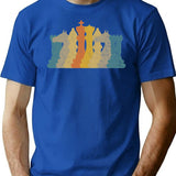 Vintage Retro Chess Pieces Chess Player Chess Game Pieces Gear T-Shirt for Men & Women, T-Shirts Graphic Tee - Blue
