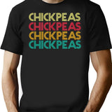 Vintage Retro Chickpeas T-Shirt for Men & Women, T-Shirts Graphic Tee - Black