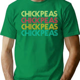 Vintage Retro Chickpeas T-Shirt for Men & Women, T-Shirts Graphic Tee - Green