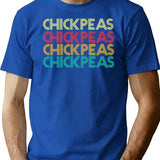 Vintage Retro Chickpeas T-Shirt for Men & Women, T-Shirts Graphic Tee - Blue