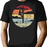 Vintage Retro Lineman Line Worker Utility Pole Funny Lineman T-Shirt for Men & Women, T-Shirts Graphic Tee - Black