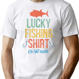 Vintage Retro Lucky Fishing Shirt Do Not Wash_ Funny Fishing T-Shirt T-Shirt for Men & Women, T-Shirts Graphic Tee - White
