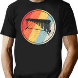 Vintage Retro Marimba T-Shirt for Men & Women, T-Shirts Graphic Tee - Black