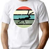 Vintage Retro Underwater Hockey Logo (Octopush) T-Shirt for Men & Women, T-Shirts Graphic Tee - White