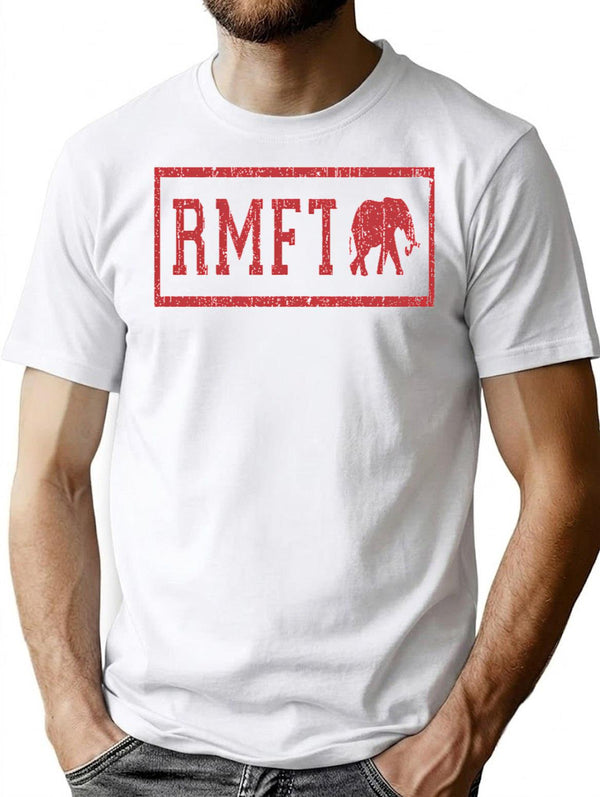 Vintage Rmft Light Personalized Shirt Trendy Hoodie Sweatshirt Custom Gift T-Shirt for Men & Women, T-Shirts Graphic Tee - White