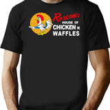 Vintage Roscoe'S House Of Chicken 'N Waffles Restaurant Design T-Shirt for Men & Women, T-Shirts Graphic Tee - Black