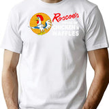 Vintage Roscoe'S House Of Chicken 'N Waffles Restaurant Design T-Shirt for Men & Women, T-Shirts Graphic Tee - White