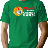 Vintage Roscoe'S House Of Chicken 'N Waffles Restaurant Design T-Shirt for Men & Women, T-Shirts Graphic Tee - Green