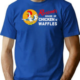 Vintage Roscoe'S House Of Chicken 'N Waffles Restaurant Design T-Shirt for Men & Women, T-Shirts Graphic Tee - Blue