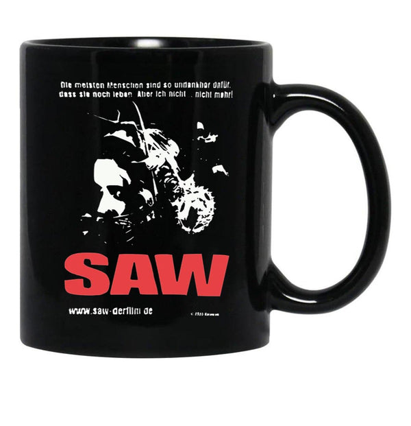 Vintage Saw 2004 Movie Promo Essential Black Coffee Mug, Gift Coffee Mug - Black