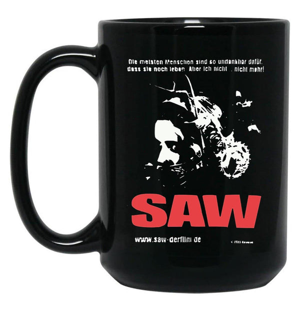 Vintage Saw 2004 Movie Promo Essential Black Coffee Mug, Gift Coffee Mug - Black