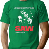 Vintage Saw 2004 Movie Promo Essential Premium Heavyweight Cotton T-Shirt - Green