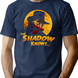Vintage Shadow T-Shirt for Men & Women, T-Shirts Graphic Tee - Navy