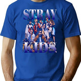 Vintage Skz T-Shirt for Men & Women, T-Shirts Graphic Tee - Blue