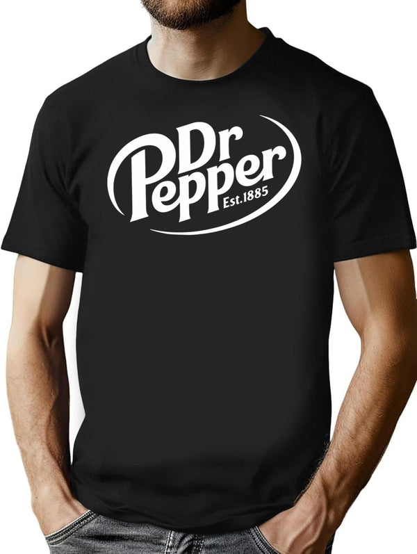 Vintage Soda Lover Est 1885 T-Shirt for Men & Women, T-Shirts Graphic Tee - Black