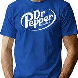Vintage Soda Lover Est 1885 T-Shirt for Men & Women, T-Shirts Graphic Tee - Blue