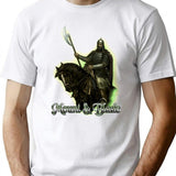 Vintage Style Mount Blade Warband Print T-Shirt for Men & Women, T-Shirts Graphic Tee - White