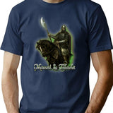 Vintage Style Mount Blade Warband Print T-Shirt for Men & Women, T-Shirts Graphic Tee - Navy