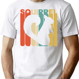 Vintage Style Squirrel Silhouette Shirt T-Shirt for Men & Women, T-Shirts Graphic Tee - White