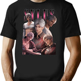 Vintage Sylus Bootleg Style T-Shirt for Men & Women, T-Shirts Graphic Tee - Black