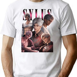 Vintage Sylus Bootleg Style T-Shirt for Men & Women, T-Shirts Graphic Tee - White