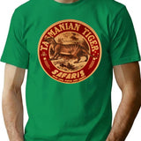 Vintage Tasmanian Tiger Safari T-Shirt for Men & Women, T-Shirts Graphic Tee - Green