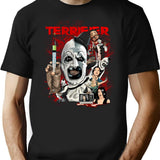 Vintage Terrifier Clown T-Shirt for Men & Women, T-Shirts Graphic Tee - Black