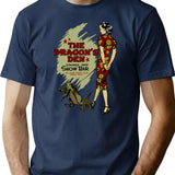 Vintage Texas Chinese Bar T-Shirt for Men & Women, T-Shirts Graphic Tee - Navy