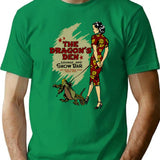 Vintage Texas Chinese Bar T-Shirt for Men & Women, T-Shirts Graphic Tee - Green