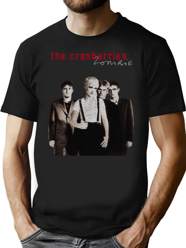 Vintage The Cranberri T-Shirt for Men & Women, T-Shirts Graphic Tee - Black