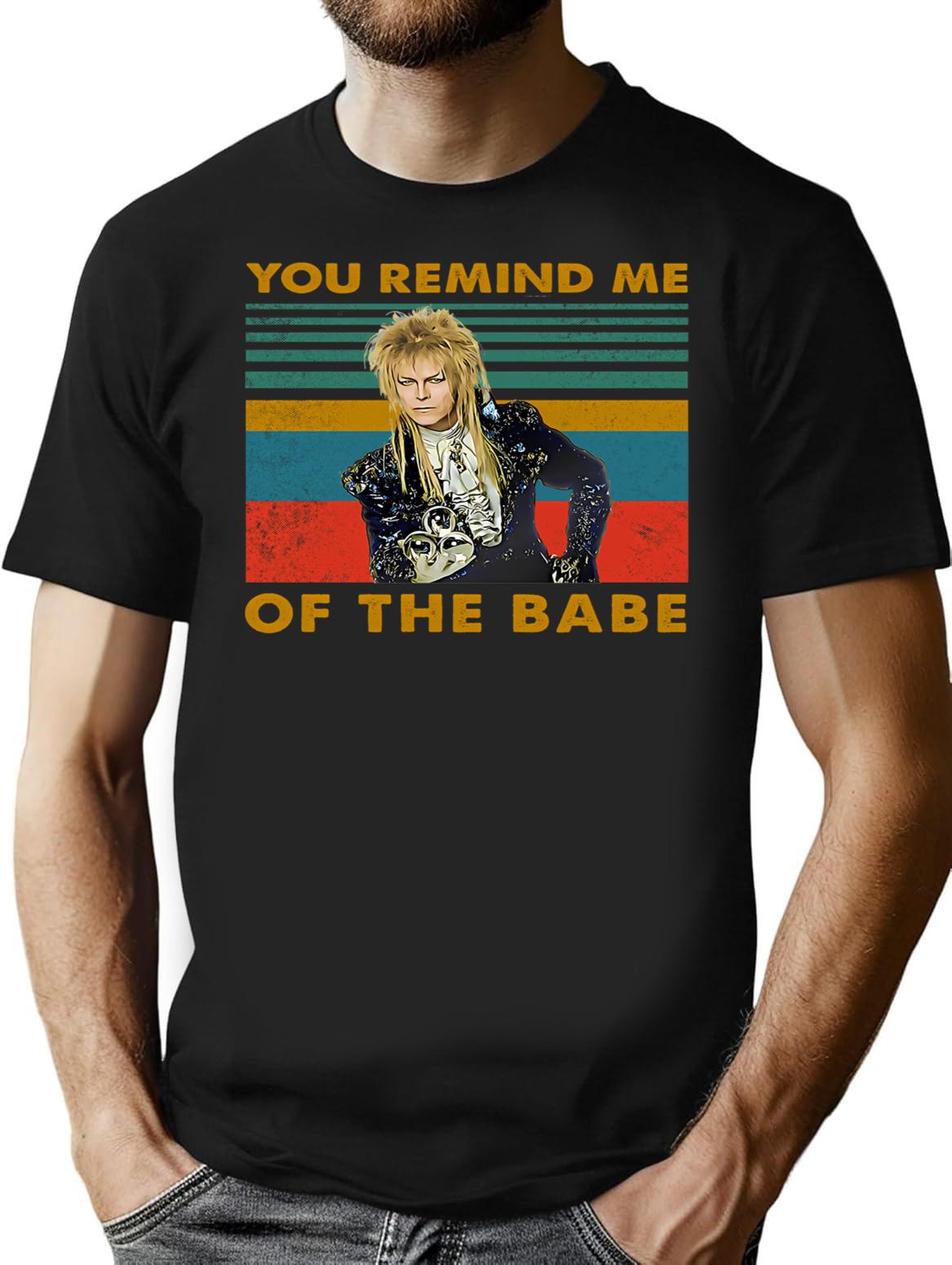 Vintage The Labyrinth Film Idol Art Gift For Fans T-Shirt for Men & Women, T-Shirts Graphic Tee - Black