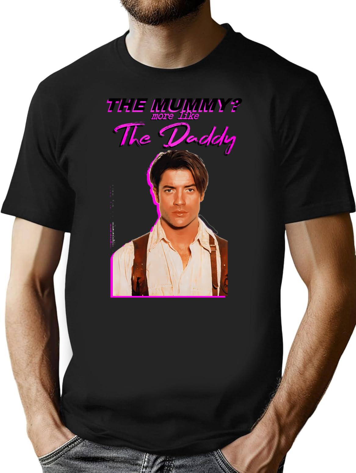 Vintage The Mummy More Like The Daddy A Gifts Women Men T-Shirt for Men & Women, T-Shirts Graphic Tee - Black