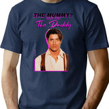 Vintage The Mummy More Like The Daddy A Gifts Women Men T-Shirt for Men & Women, T-Shirts Graphic Tee - Navy