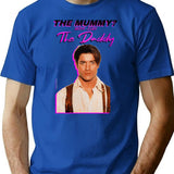 Vintage The Mummy More Like The Daddy A Gifts Women Men T-Shirt for Men & Women, T-Shirts Graphic Tee - Blue